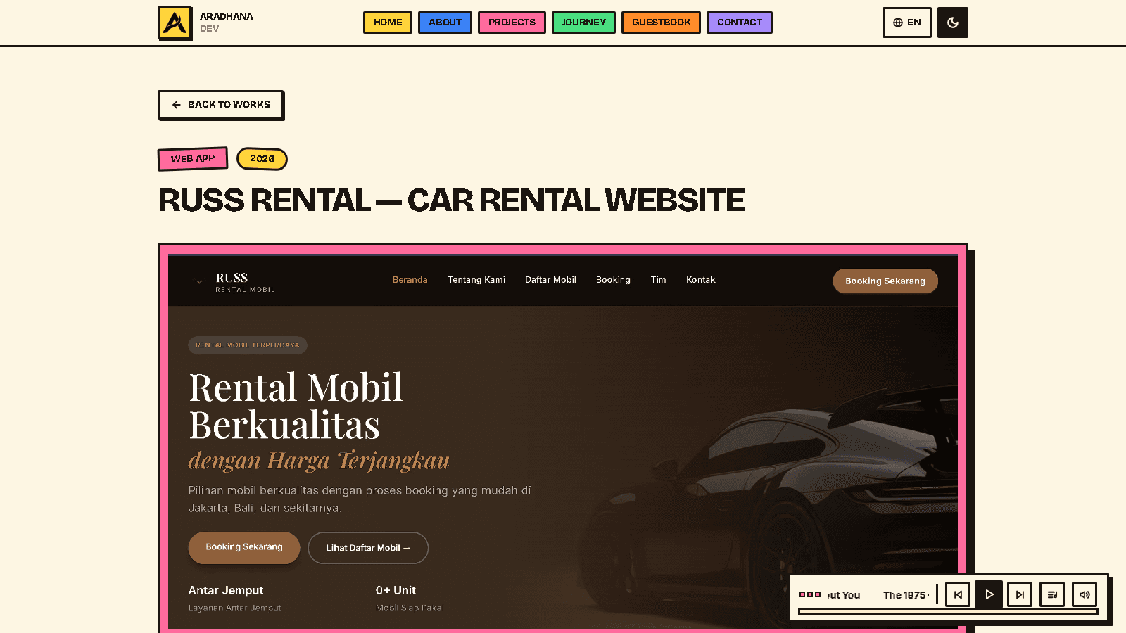 Website Portofolio Pribadi screenshot 1